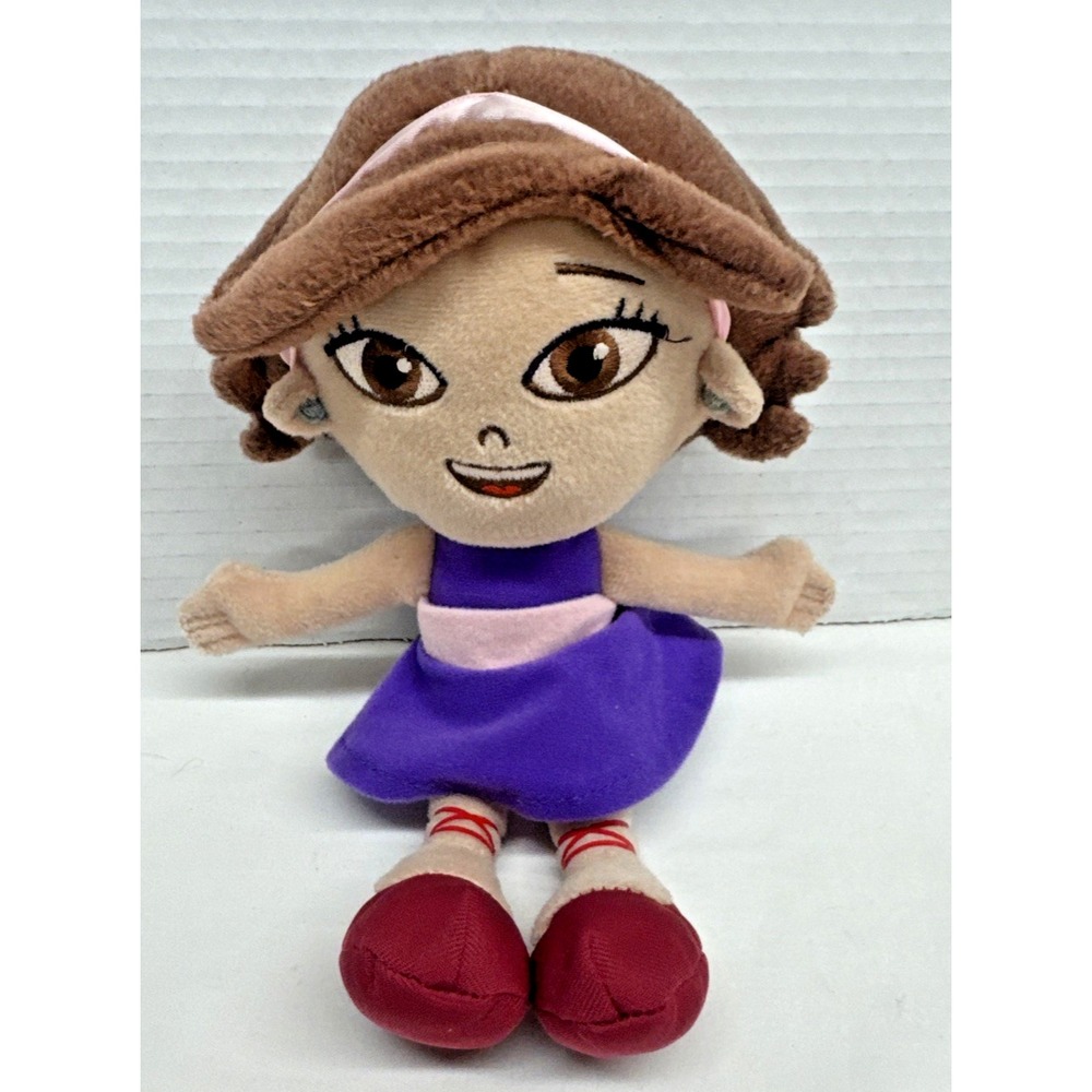 Disney Junior Little Einsteins June Plush Stuffed Toy Doll 9in purple dress